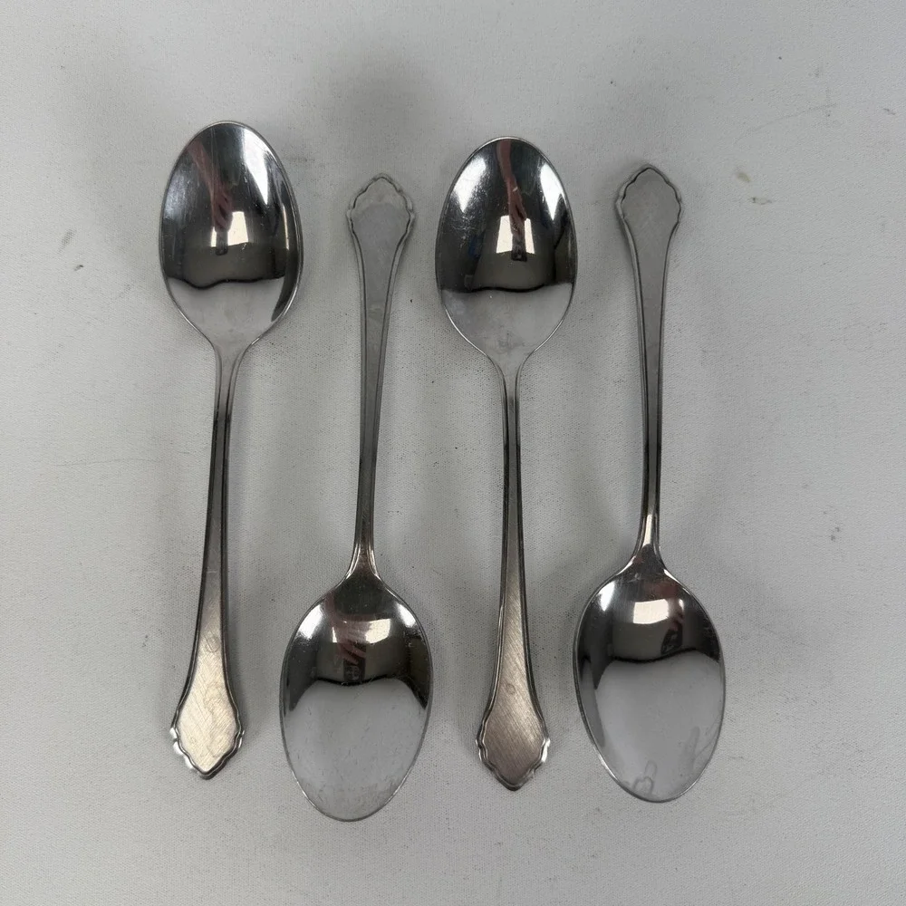 Oneida SUMMER MIST WmA Rogers AUTUMN GLOW Deluxe Stainless Tablespoon LOT OF 4